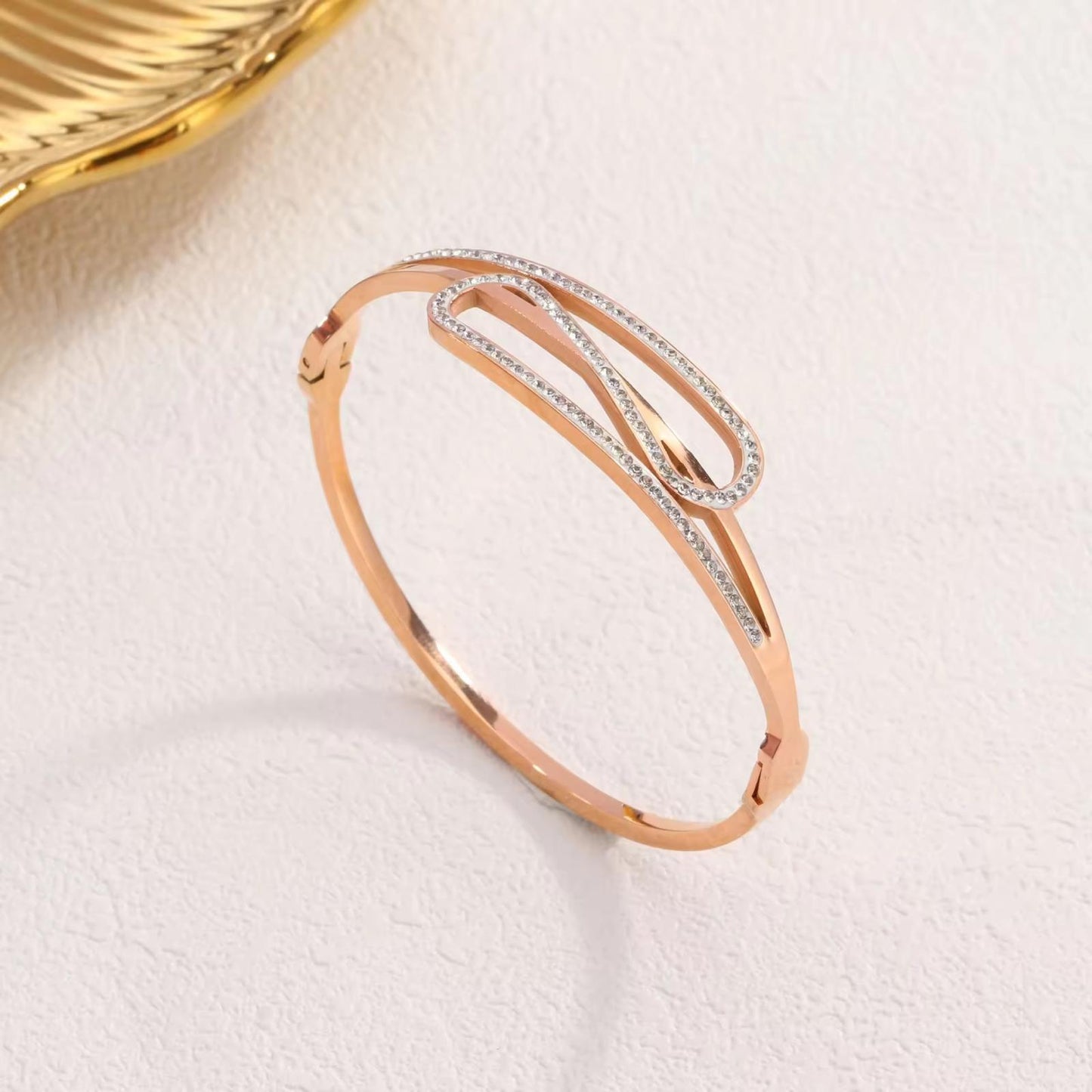 18K Gold Plated Women Bangle Bracelet