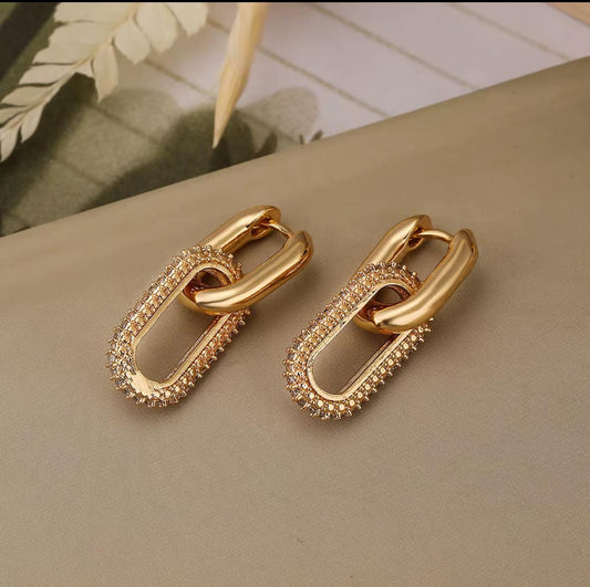 14K Gold plated Hoop Earrings