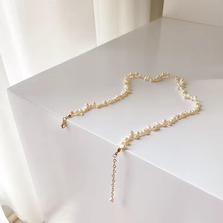 Freshwater Pearl Rice Beads Beaded Necklace