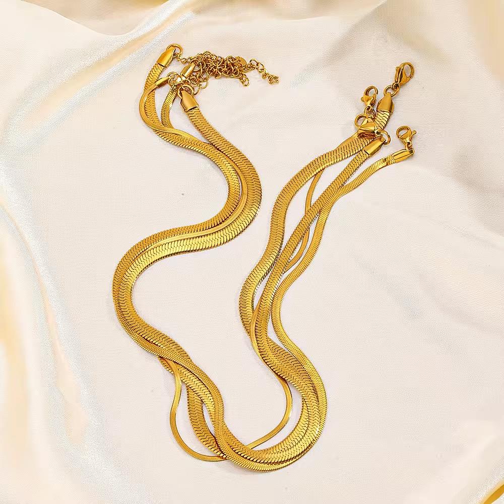 18K Gold  Plated Snake Chain