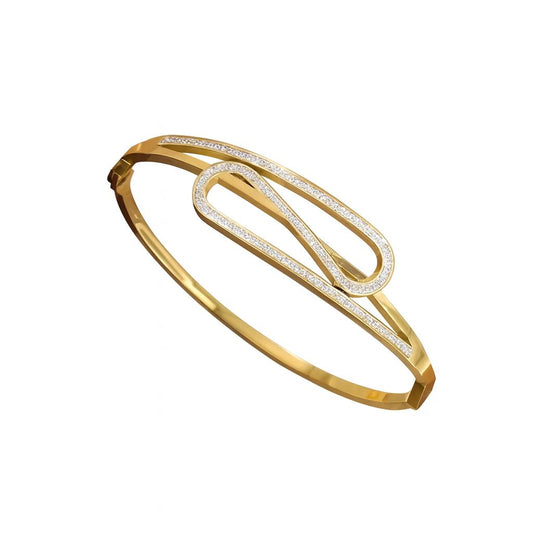18K Gold Plated Women Bangle Bracelet